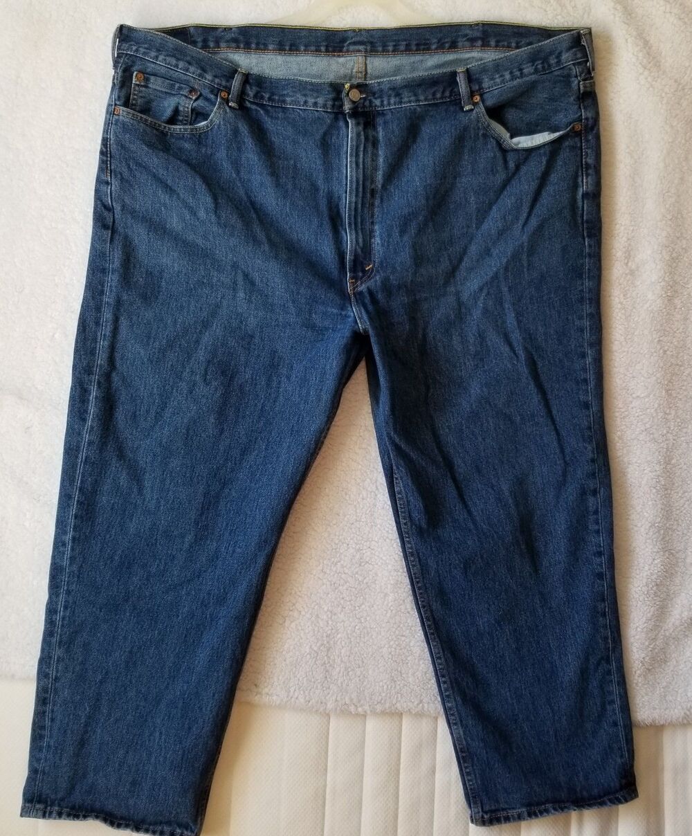 Levi’s 550 Relaxed Fit Jeans – W52 L29 (Factory Hemmed) – Medium Wash Big & Tall